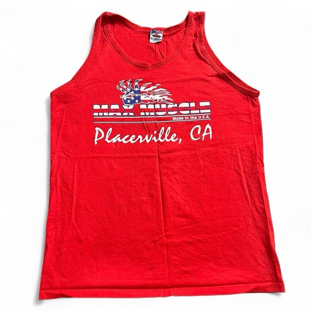 Vintage Made In USA Mac Muscle Tank top Men's Size XL 90s Gym